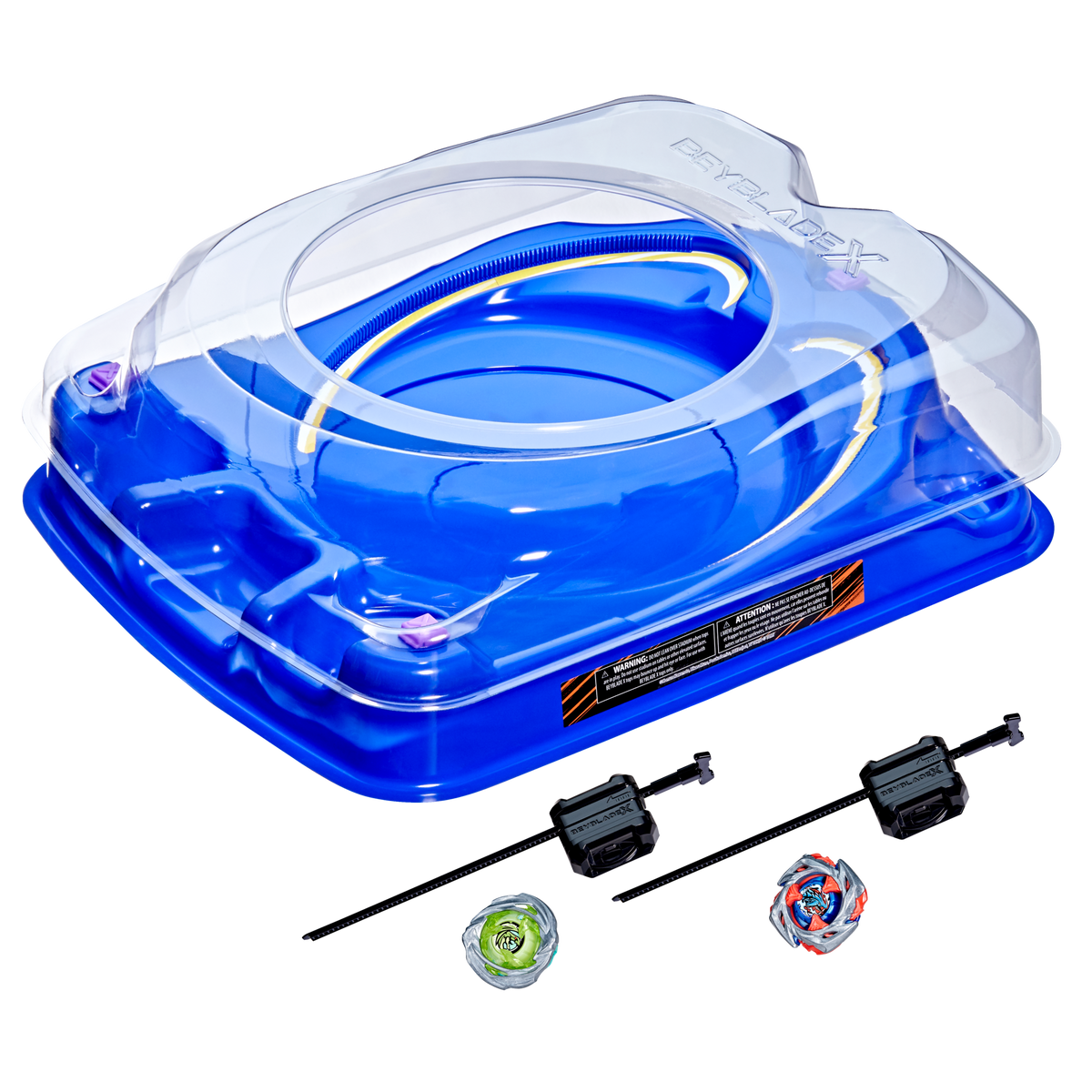 Beyblade X Drop Attack Battle Set with Beystadium, 2 Right-Spinning Top Toys, and 2 Launchers