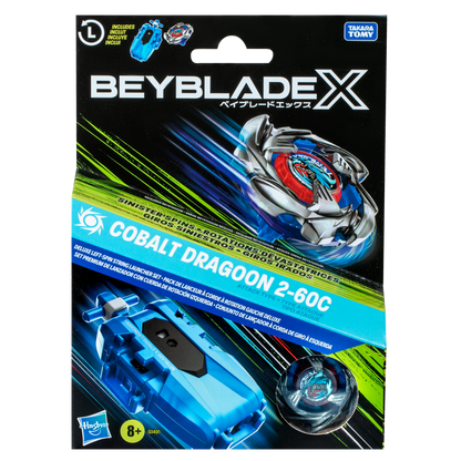 Beyblade X Cobalt Dragoon 2-60C Launcher Set