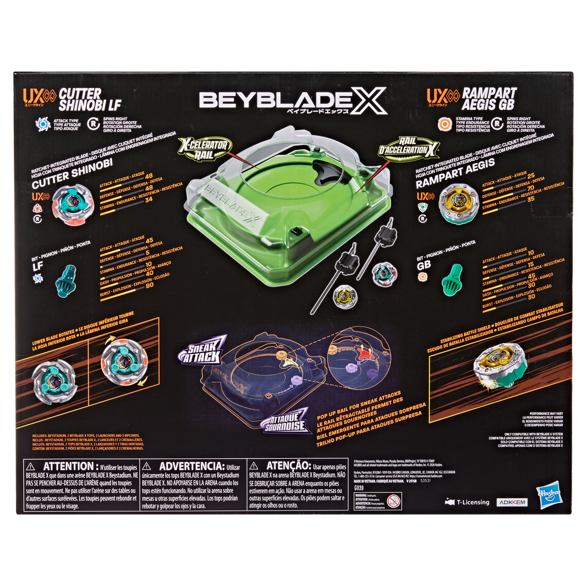 Beyblade X Sneak Attack Battle Set