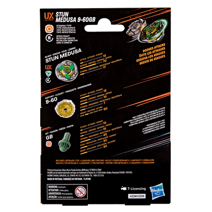 Beyblade X Stun Medusa 9-60GB UX Starter Pack Set