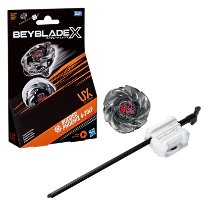 Beyblade X Rudder Phoenix 4-70LF UX Starter Pack Set